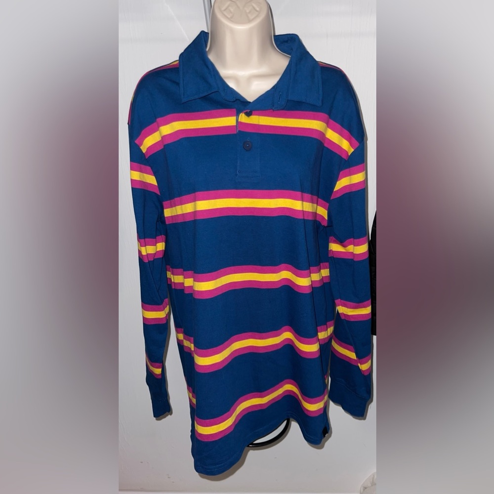 Blue, Yellow, and Pink Long sleeve